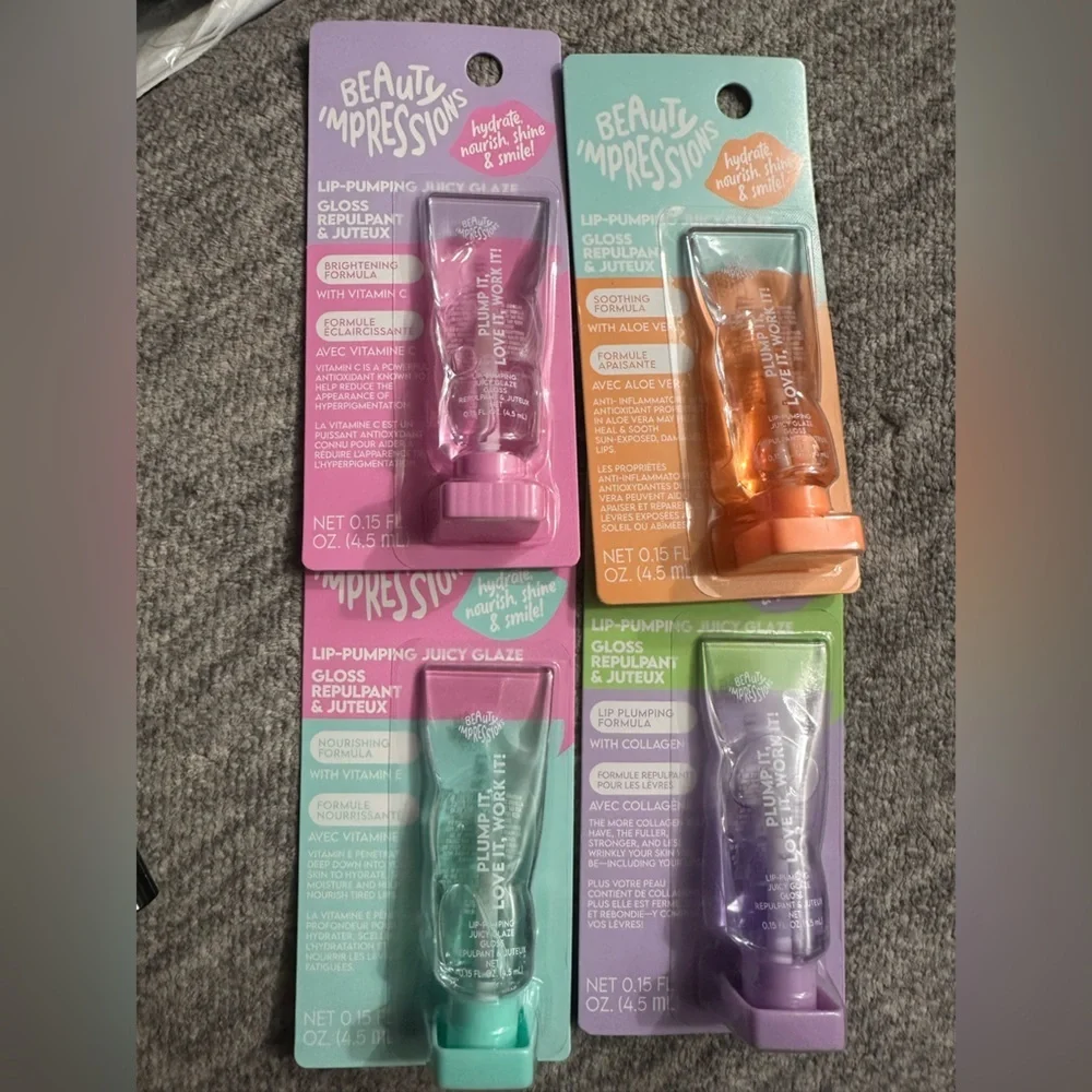 Beauty Impressions Plumping Lip Juicy Glaze Complete Set Scented